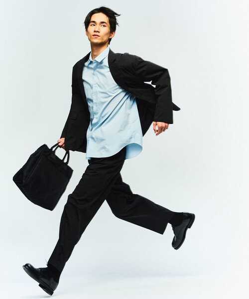 green label relaxing(グリーンレーベルリラクシング)の「WONDER CLOTH カジュアル ジャケット -ストレッチ・接触冷感・吸水速乾-(テーラードジャケット・メンズ・モカ/ダークグレー/ブラック・L/M/S/XL)」の18枚目の写真