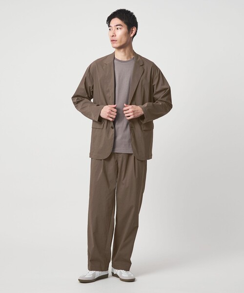 green label relaxing(グリーンレーベルリラクシング)の「WONDER CLOTH カジュアル ジャケット -ストレッチ・接触冷感・吸水速乾-(テーラードジャケット・メンズ・モカ/ダークグレー/ブラック・L/M/S/XL)」の17枚目の写真