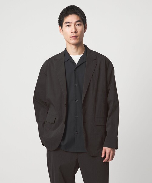 green label relaxing(グリーンレーベルリラクシング)の「WONDER CLOTH カジュアル ジャケット -ストレッチ・接触冷感・吸水速乾-(テーラードジャケット・メンズ・モカ/ダークグレー/ブラック・L/M/S/XL)」の18枚目の写真