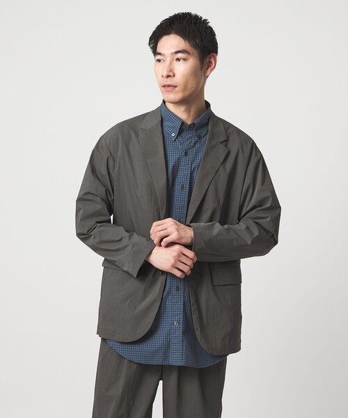 green label relaxing(グリーンレーベルリラクシング)の「WONDER CLOTH カジュアル ジャケット -ストレッチ・接触冷感・吸水速乾-(テーラードジャケット・メンズ・モカ/ダークグレー/ブラック・L/M/S/XL)」の20枚目の写真