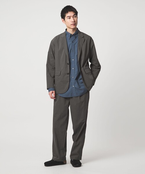 green label relaxing(グリーンレーベルリラクシング)の「WONDER CLOTH カジュアル ジャケット -ストレッチ・接触冷感・吸水速乾-(テーラードジャケット・メンズ・モカ/ダークグレー/ブラック・L/M/S/XL)」の21枚目の写真