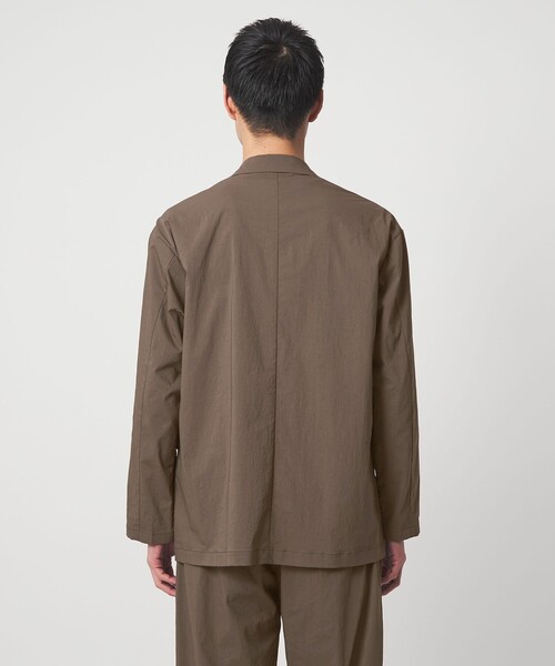green label relaxing(グリーンレーベルリラクシング)の「WONDER CLOTH カジュアル ジャケット -ストレッチ・接触冷感・吸水速乾-(テーラードジャケット・メンズ・モカ/ダークグレー/ブラック・L/M/S/XL)」の5枚目の写真