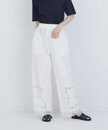 ADIEU TRISTESSE | 【4月ベストセラーブランド内3位】【4月お気に入り登録ブランド内3位】ポプリン刺繍パンツ(その他パンツ)