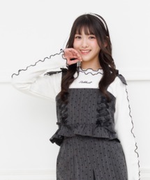 PINKHUNT（ピンクハント）の「PINKHUNT レースアップビスチェ付きロンT 1306K (ボトムス別売り)（Tシャツ/カットソー）」