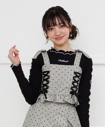 PINKHUNT（ピンクハント）の「PINKHUNT レースアップビスチェ付きロンT 1306K (ボトムス別売り)（Tシャツ/カットソー）」