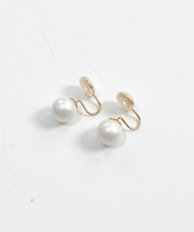 YU-KA:一粒パール イヤリング Pearl earring
