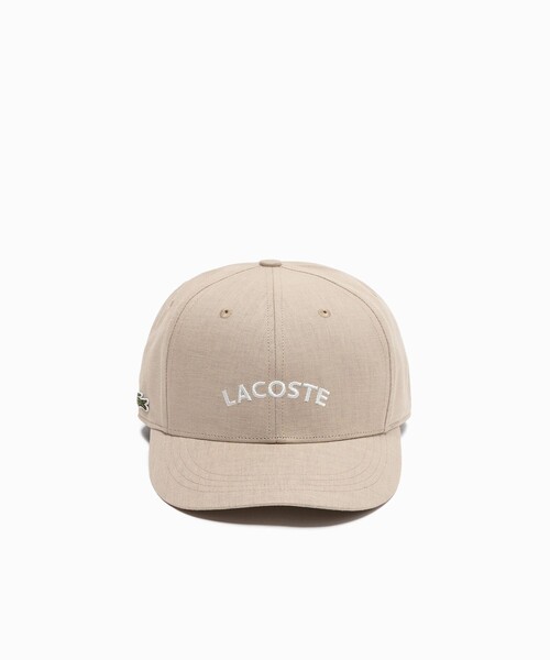 LACOSTE（ラコステ）の「ブランドネームロゴ刺繍 コットンリネンキャップ（キャップ・メンズ・ロイヤルブルー/ベージュ・58cm）」の5枚目の写真