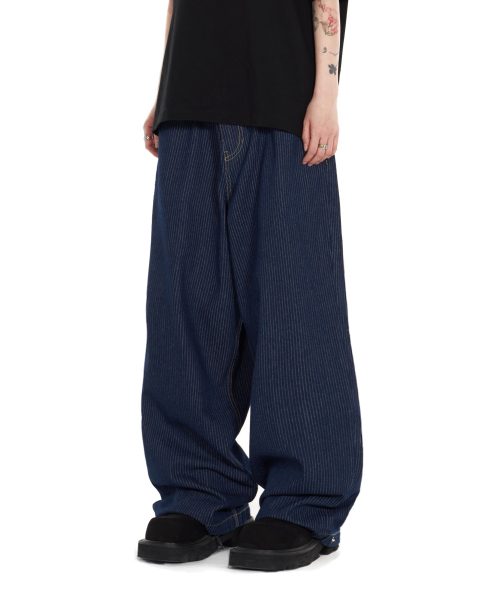 IDWS(アイドンワナセル)の「Glide Stripe Denim Pants Indigo(デニムパンツ・レディース・その他・1/2/0)」の1枚目の写真