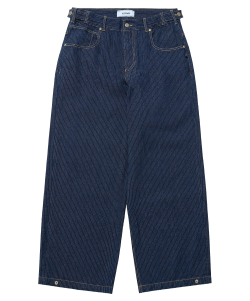 IDWS(アイドンワナセル)の「Glide Stripe Denim Pants Indigo(デニムパンツ・レディース・その他・1/2/0)」の2枚目の写真