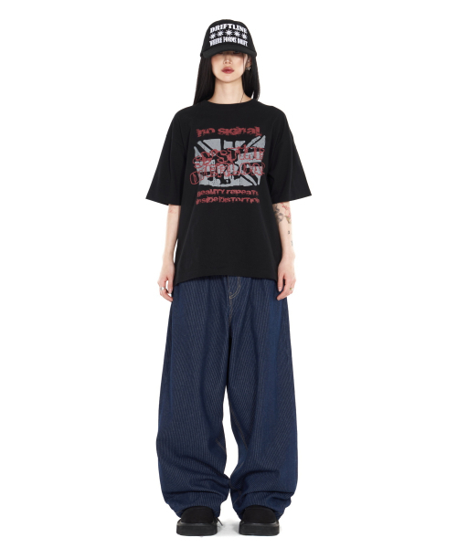 IDWS(アイドンワナセル)の「Glide Stripe Denim Pants Indigo(デニムパンツ・レディース・その他・1/2/0)」の10枚目の写真