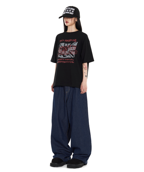 IDWS(アイドンワナセル)の「Glide Stripe Denim Pants Indigo(デニムパンツ・レディース・その他・1/2/0)」の14枚目の写真