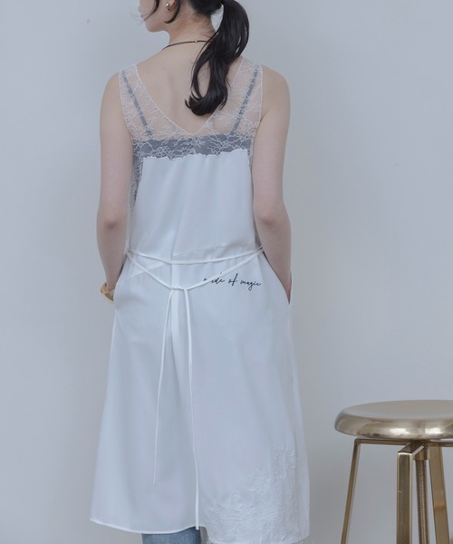Eimee Law(エイミーロウ)の「レースエンブロランジェリーワンピース(ワンピース・レディース・ネイビー/オフホワイト/ブラック・FREE)」の13枚目の写真