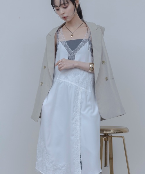 Eimee Law(エイミーロウ)の「レースエンブロランジェリーワンピース(ワンピース・レディース・ネイビー/オフホワイト/ブラック・FREE)」の14枚目の写真