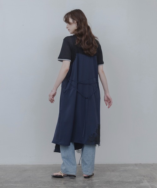 Eimee Law(エイミーロウ)の「レースエンブロランジェリーワンピース(ワンピース・レディース・ネイビー/オフホワイト/ブラック・FREE)」の18枚目の写真