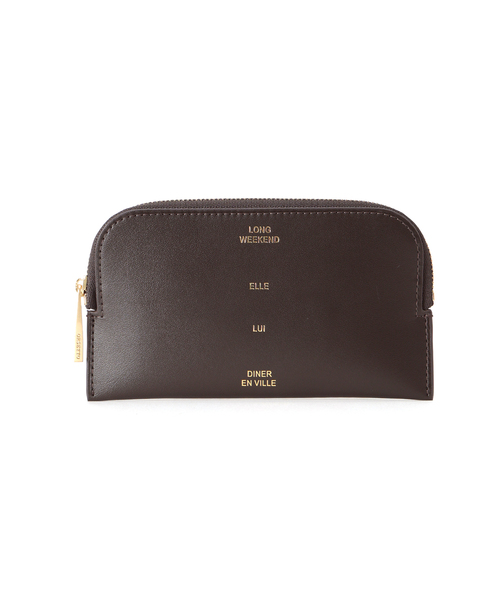 ORSETTO（オルセット）の「ORSETTO オルセット フラグメントケース ロゴカラー別注 W155 H85mm（財布・レディース・ブラウン・FREE）」の2枚目の写真