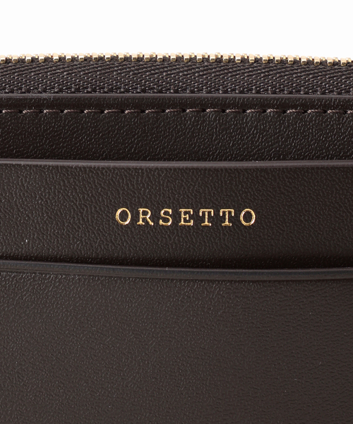 ORSETTO（オルセット）の「ORSETTO オルセット フラグメントケース ロゴカラー別注 W155 H85mm（財布・レディース・ブラウン・FREE）」の4枚目の写真