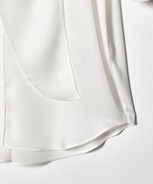 6（ロク）の「＜6(ROKU)＞スカーフ シャツ（シャツ/ブラウス・レディース・ホワイト・FREE）」の10枚目の写真