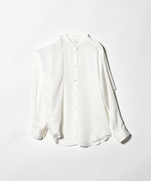 6（ロク）の「＜6(ROKU)＞スカーフ シャツ（シャツ/ブラウス・レディース・ホワイト・FREE）」の11枚目の写真