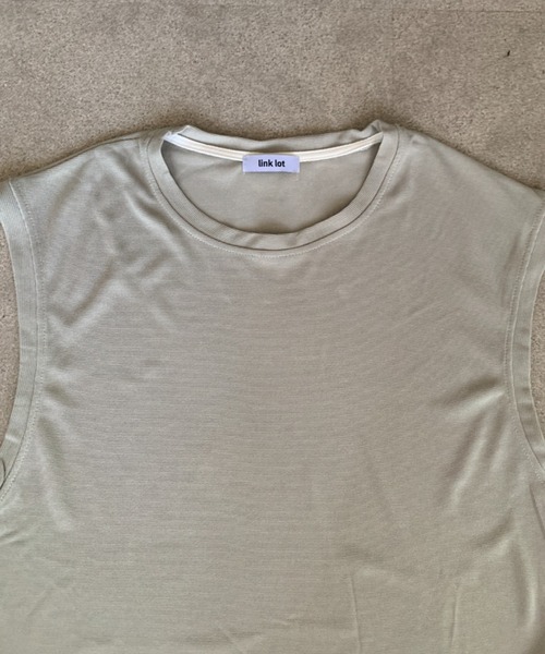 link lot(リンクロット)の「【2点セット】サイドスリットノースリーブ+ハーフパンツ(Tシャツ/カットソー・メンズ・ブラック/グレー・M)」の8枚目の写真