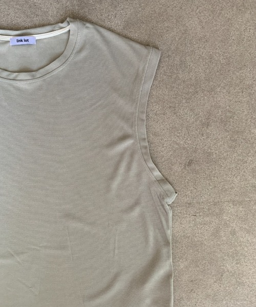 link lot(リンクロット)の「【2点セット】サイドスリットノースリーブ+ハーフパンツ(Tシャツ/カットソー・メンズ・ブラック/グレー・M)」の9枚目の写真