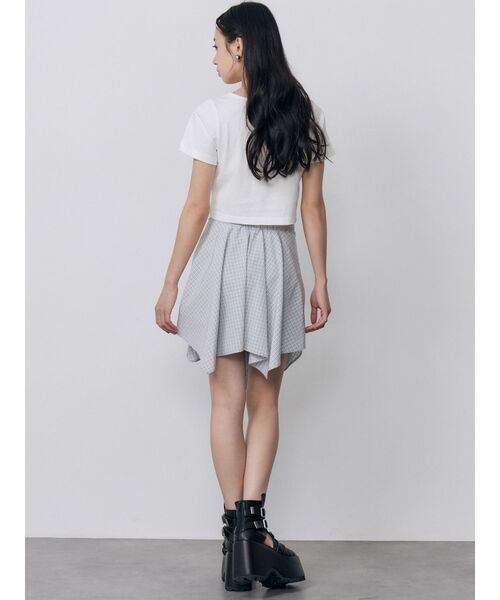 MURUA(ムルーア)の「【セットアップ対応】シャツスリーブミニスカート 夏服(スカート・レディース・ネイビー/グレー・2/1)」の5枚目の写真