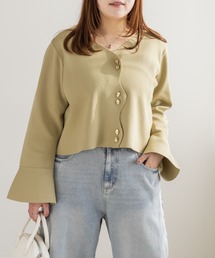 CLETTE（クレット）の「CLETTEオリジナルウェーブデザインニットカーディガン（カーディガン/ボレロ）」