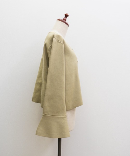CLETTE(クレット)の「CLETTEオリジナルウェーブデザインニットカーディガン(カーディガン/ボレロ・レディース・ネイビー/モカ/グリーン・4L/3L/LL)」の9枚目の写真