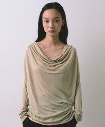 kiehtova | 【kiehtova】AIRY DRAPE SHEER TOPS/エアリードレープシアートップス(Tシャツ/カットソー)