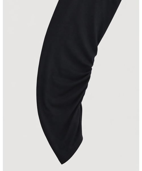 kiehtova（キエトヴァ）の「【kiehtova】AIRY DRAPE SHEER TOPS/エアリードレープシアートップス（Tシャツ/カットソー・レディース・ブラック/ホワイト/ベージュ・FREE）」の15枚目の写真