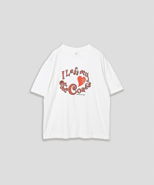 kha:ki（カーキ）の「「KHA:KI / カーキ」BOX TEE -ON THE COAST-（Tシャツ/カットソー・レディース・ホワイト/ブラック・1）」の18枚目の写真