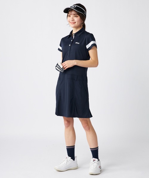 FILA GOLF(フィラゴルフ )の「クラシカルワンピース(ワンピース・レディース・ホワイト/ネイビー/ブラック・LARGE/MEDIUM/XX-LARGE/X-LARGE)」の16枚目の写真