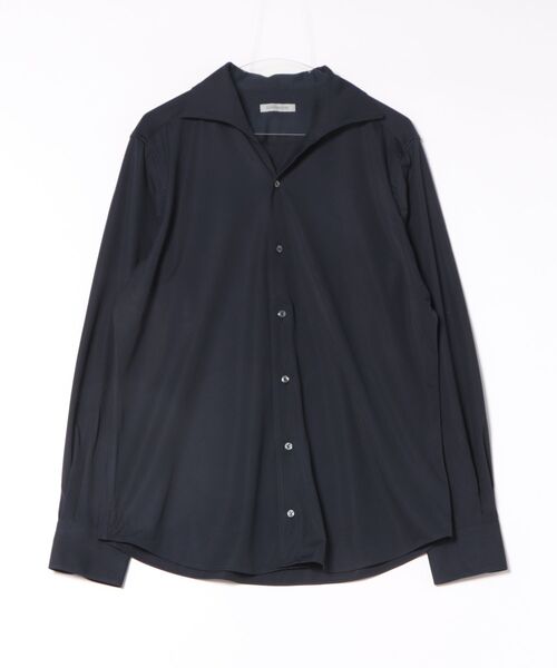 DESIGNWORKS（デザインワークス）の「無地ｼﾞｬｰｼﾞｼｬﾂ（シャツ/ブラウス・メンズ・ホワイト/ネイビー・46/50/52/48）」の2枚目の写真