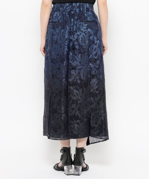 HARE（ハレ）の「グラデシアージャガードナロースカート(HARE)（スカート・レディース・ネイビー/パープル・FREE）」の16枚目の写真