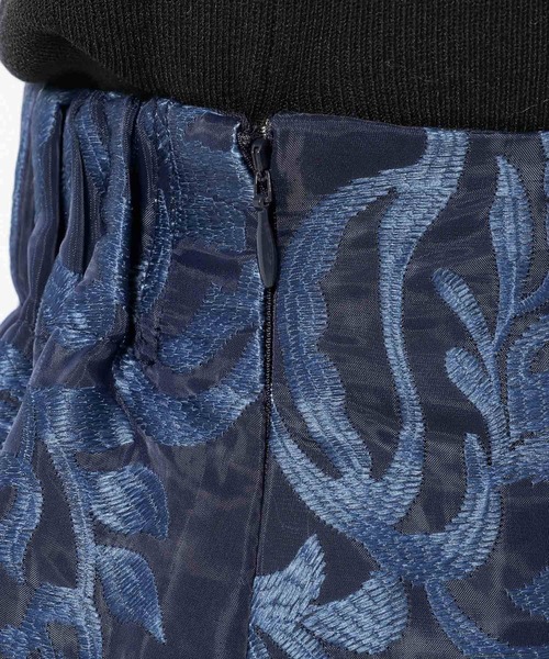 HARE（ハレ）の「グラデシアージャガードナロースカート(HARE)（スカート・レディース・ネイビー/パープル・FREE）」の22枚目の写真
