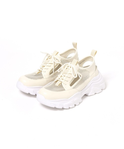 LAKOLE（ラコレ）の「メッシュ切替スニーカー / 646765（スニーカー・レディース・ブラック/オフホワイト・SMALL/LARGE/MEDIUM）」の10枚目の写真