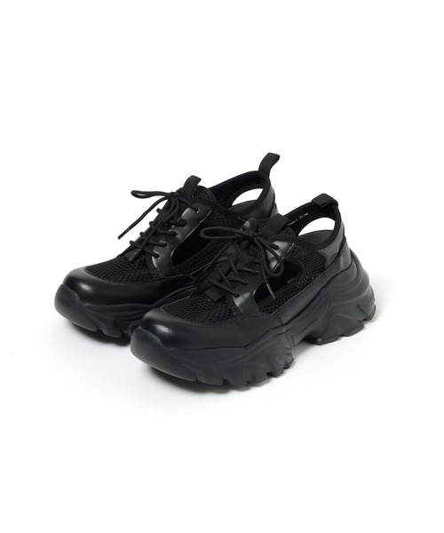 LAKOLE（ラコレ）の「メッシュ切替スニーカー / 646765（スニーカー・レディース・ブラック/オフホワイト・SMALL/LARGE/MEDIUM）」の11枚目の写真