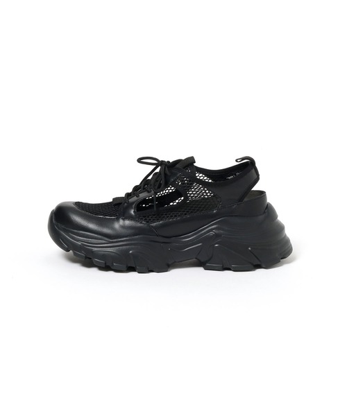 LAKOLE（ラコレ）の「メッシュ切替スニーカー / 646765（スニーカー・レディース・ブラック/オフホワイト・SMALL/LARGE/MEDIUM）」の13枚目の写真