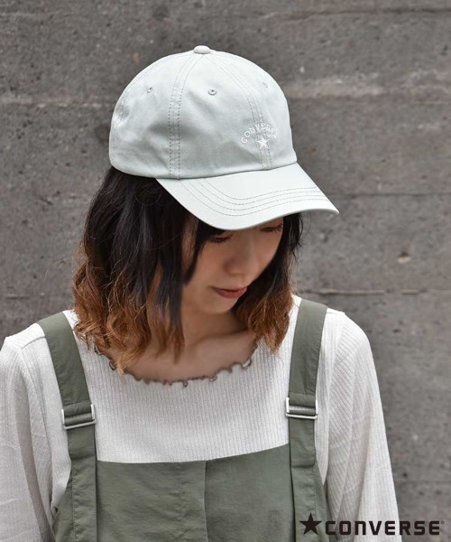 CONVERSE（コンバース）の「＜CONVERSE＞アーチロゴキャップ（キャップ・レディース・ピンク/ブラック/ミント・FREE）」の2枚目の写真