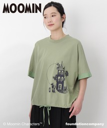 SUPER HAKKA | 「ムーミンやしき」プリント裾ドロストTシャツ(Tシャツ/カットソー)