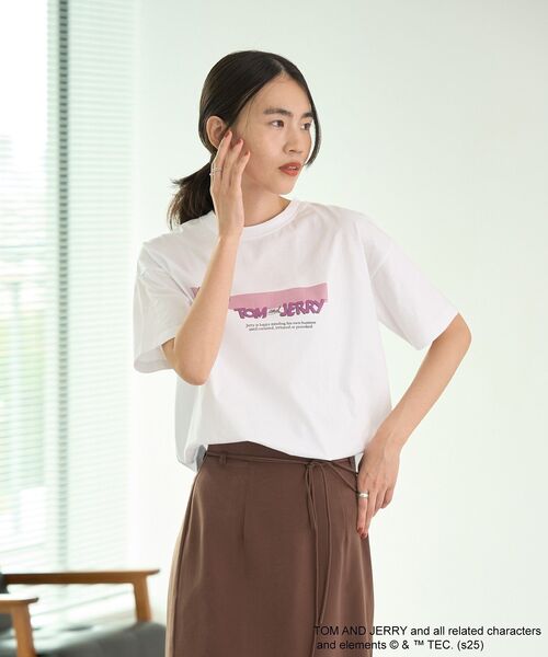 Tom&Jerry(トムアンドジェリー)の「ジェリー/T(Tシャツ/カットソー・レディース・ホワイト・FREE)」の12枚目の写真