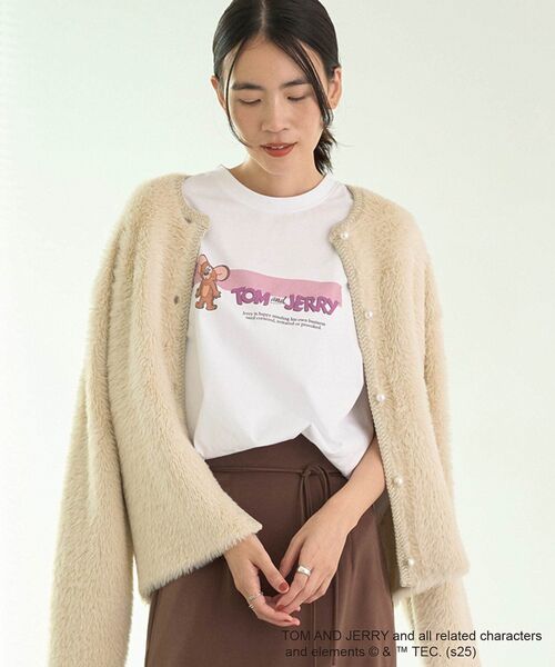 Tom&Jerry(トムアンドジェリー)の「ジェリー/T(Tシャツ/カットソー・レディース・ホワイト・FREE)」の14枚目の写真