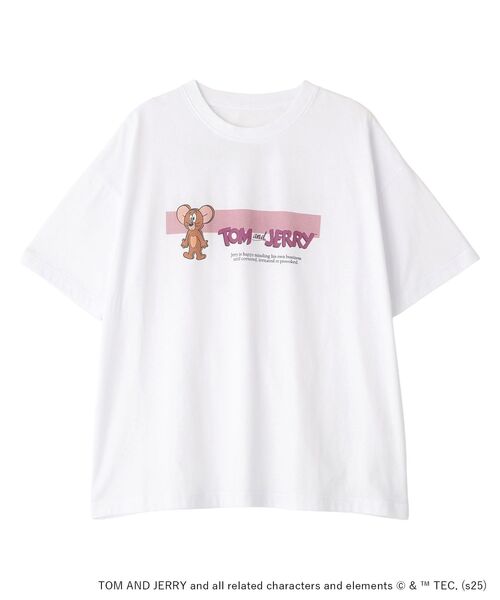 Tom&Jerry(トムアンドジェリー)の「ジェリー/T(Tシャツ/カットソー・レディース・ホワイト・FREE)」の7枚目の写真