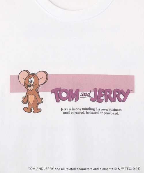 Tom&Jerry(トムアンドジェリー)の「ジェリー/T(Tシャツ/カットソー・レディース・ホワイト・FREE)」の2枚目の写真