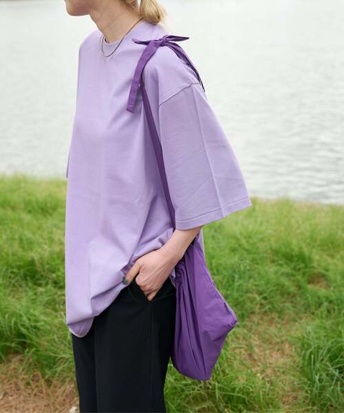 OUTDOOR PRODUCTS（アウトドアプロダクツ）の「COOLタッチWIDETEE（Tシャツ/カットソー・レディース・ホワイト/ネイビー/ラベンダー・FREE）」の7枚目の写真