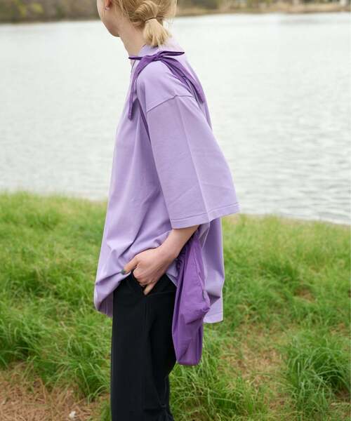 OUTDOOR PRODUCTS（アウトドアプロダクツ）の「COOLタッチWIDETEE（Tシャツ/カットソー・レディース・ホワイト/ネイビー/ラベンダー・FREE）」の9枚目の写真