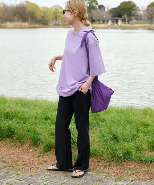 OUTDOOR PRODUCTS（アウトドアプロダクツ）の「COOLタッチWIDETEE（Tシャツ/カットソー・レディース・ホワイト/ネイビー/ラベンダー・FREE）」の15枚目の写真