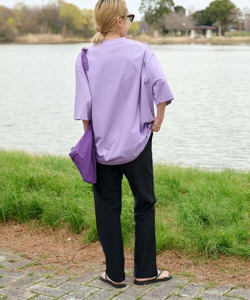 OUTDOOR PRODUCTS（アウトドアプロダクツ）の「COOLタッチWIDETEE（Tシャツ/カットソー・レディース・ホワイト/ネイビー/ラベンダー・FREE）」の16枚目の写真