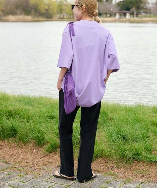 OUTDOOR PRODUCTS（アウトドアプロダクツ）の「COOLタッチWIDETEE（Tシャツ/カットソー・レディース・ホワイト/ネイビー/ラベンダー・FREE）」の17枚目の写真