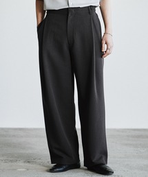 WYM LIDNM（ウィム バイ リドム）の「DOUBLE CLOTH DEEP TUCK SLACKS（スラックス）」
