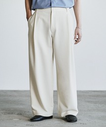 WYM LIDNM | DOUBLE CLOTH DEEP TUCK SLACKS(スラックス)